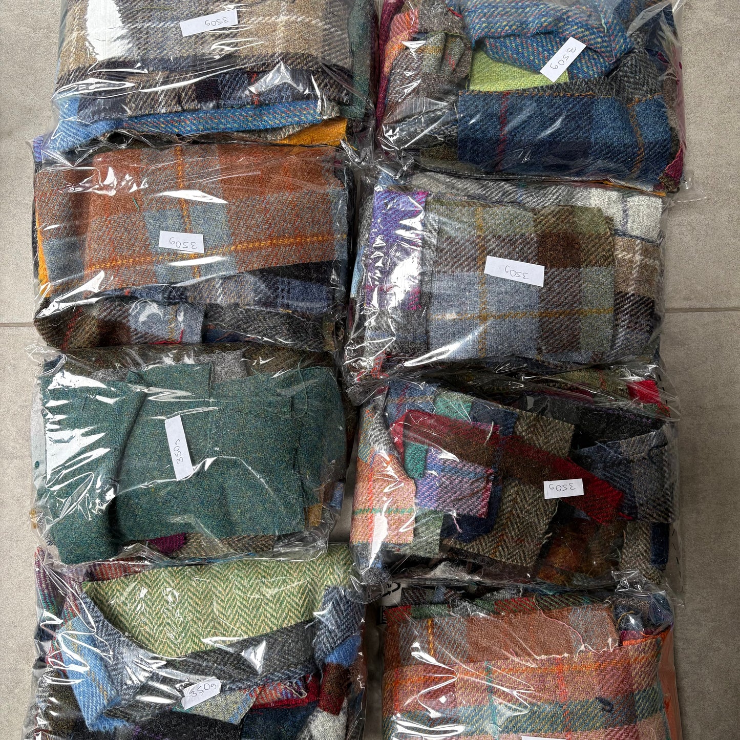 Harris tweed scraps & scrags