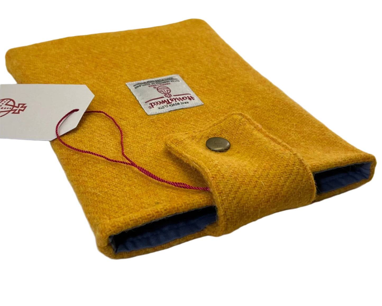 Harris Tweed book sleeve - Citrus Yellow