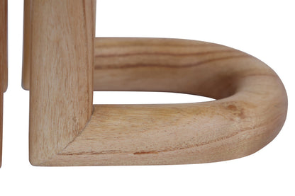 Arlo Natural Wood Set Of 2 Bookends