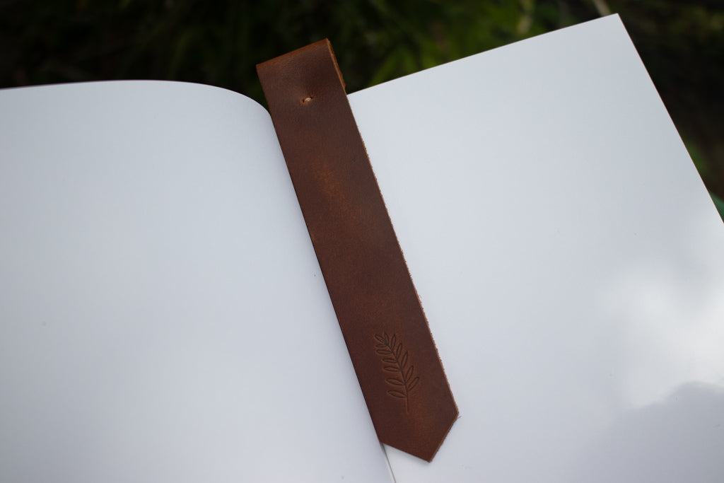 Leather bookmarks