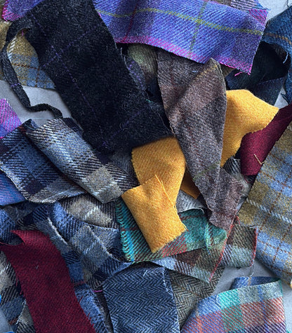 Harris tweed scraps & scrags