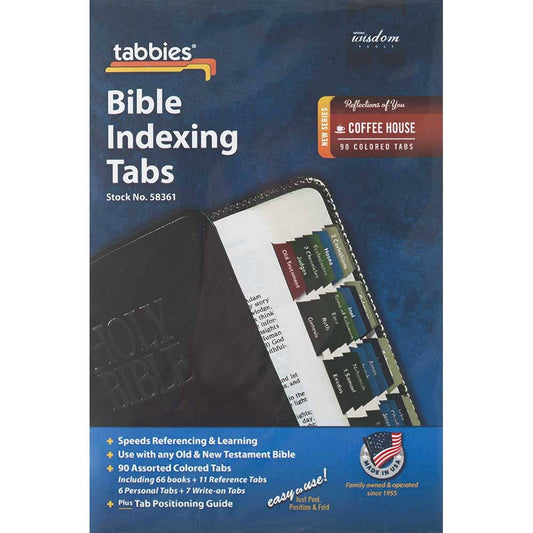 Bible indexing tabs: COFFEE HOUSE COLOR 90 Piece