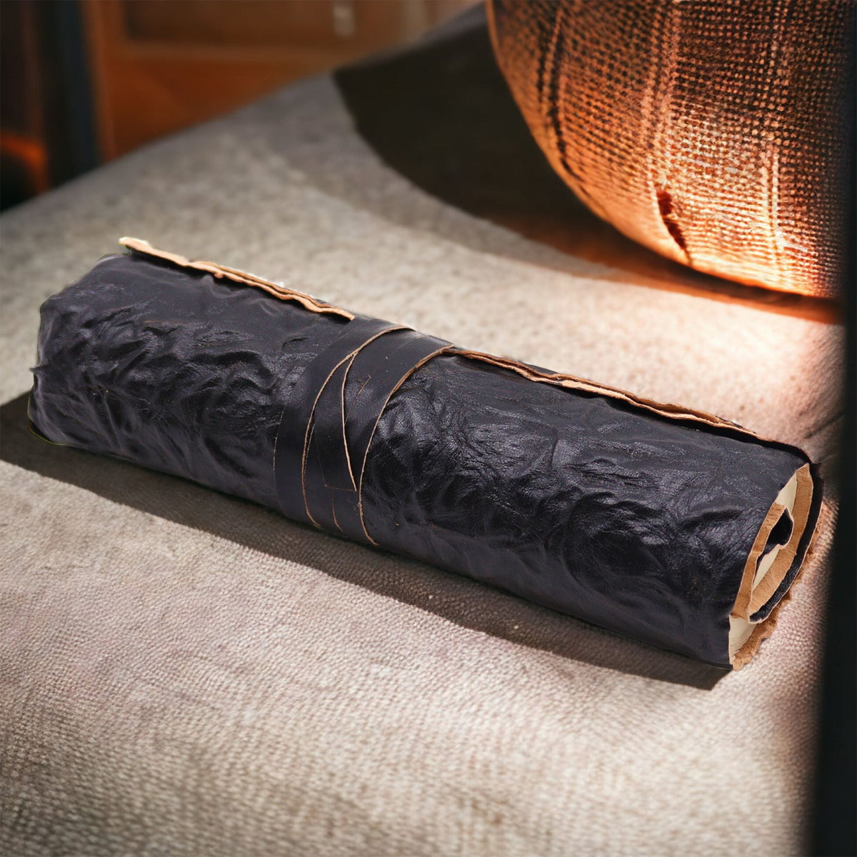 Rolled Leather Travel Notebook