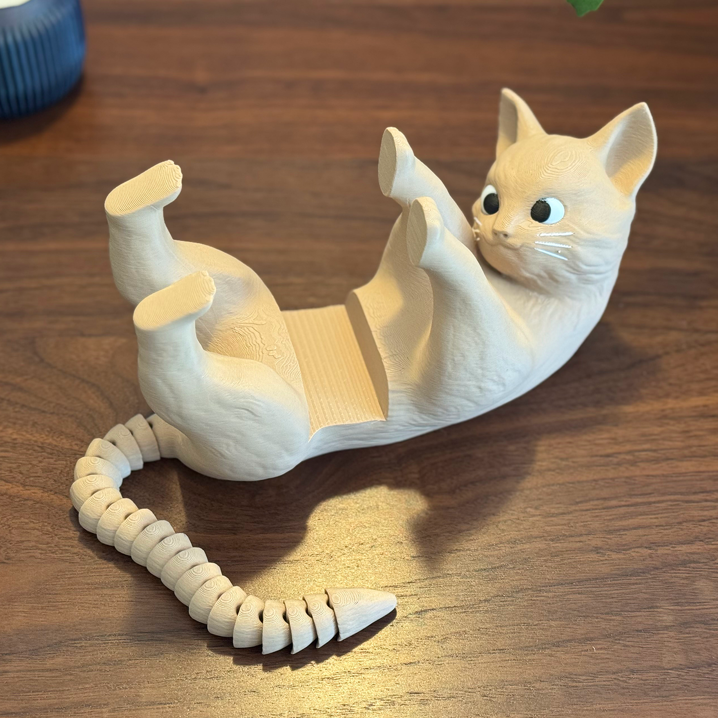 Purr-fect Reading Companion: Cat Book Display with Articulating Tail!