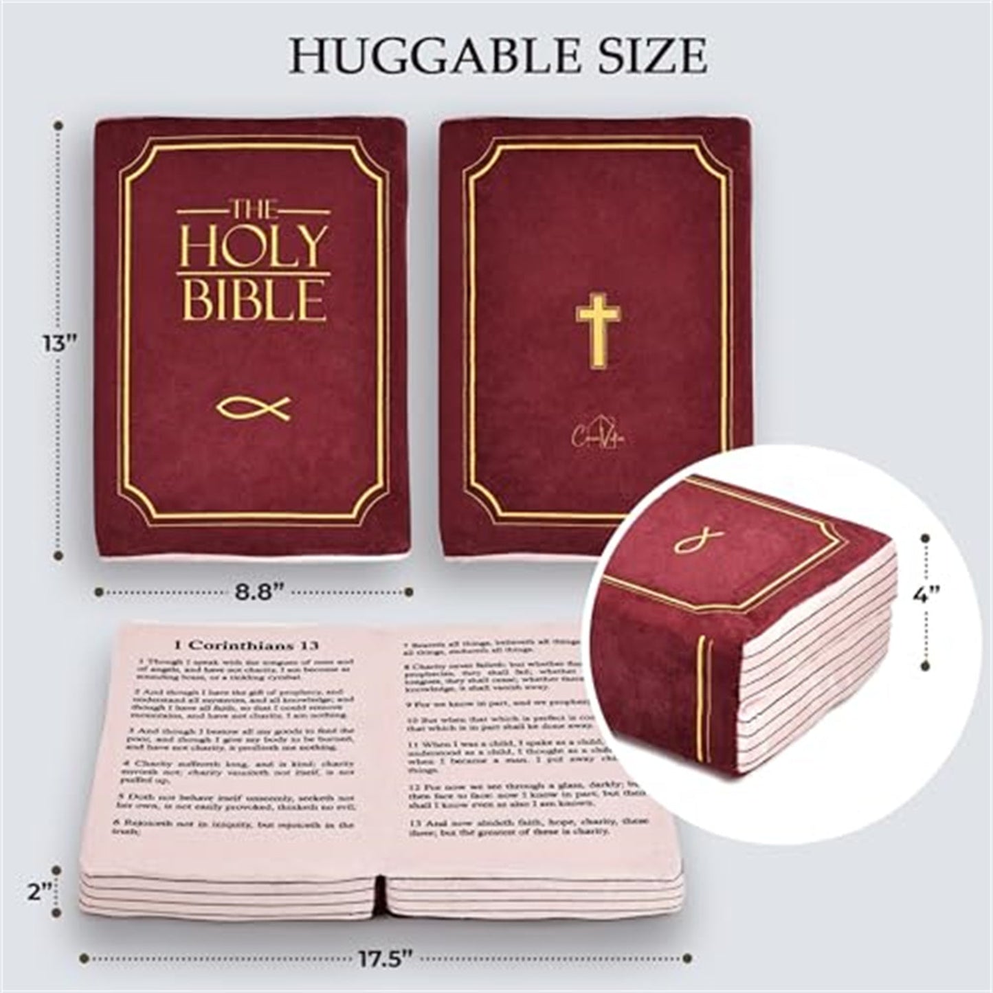 Plush Bible pillow for children
