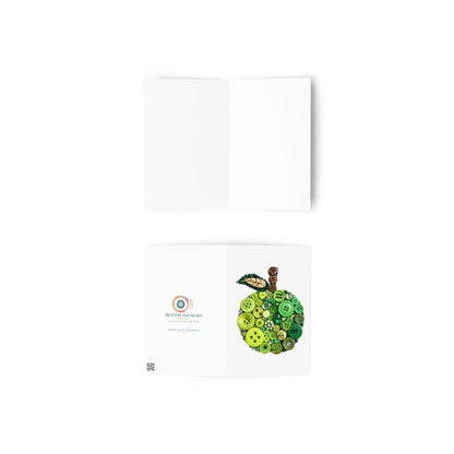 Button Apple Greeting card