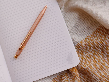 A5 Handmade Notebook with Mushroom & Fern Design