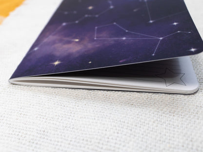 A5 Handmade Notebook with Cosmic Design
