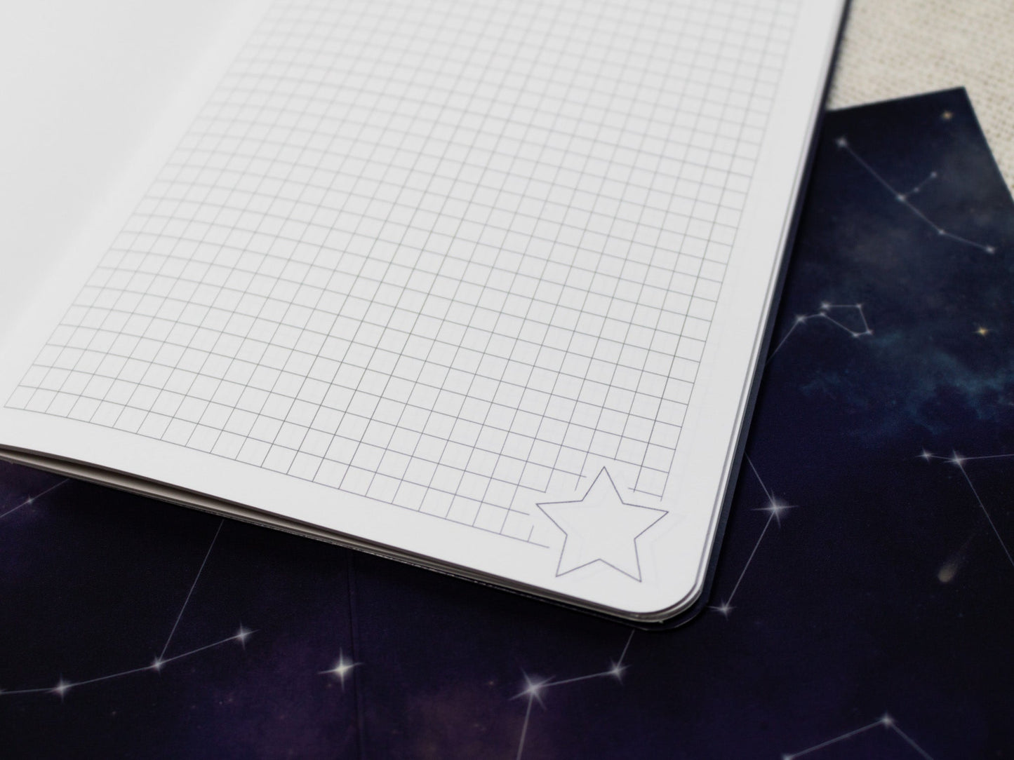 A5 Handmade Notebook with Cosmic Design
