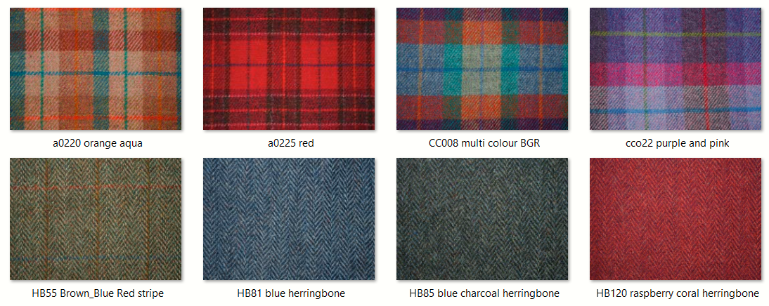 Harris Tweed Kindle Sleeve with loop closure.  30+ patterns to choose from