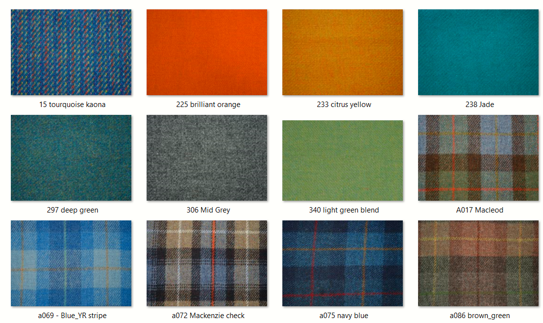 Harris Tweed Kindle Sleeve with loop closure.  30+ patterns to choose from