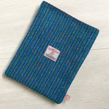 Harris Tweed Turquoise Kaona Book Sleeve / Tablet Sleeve