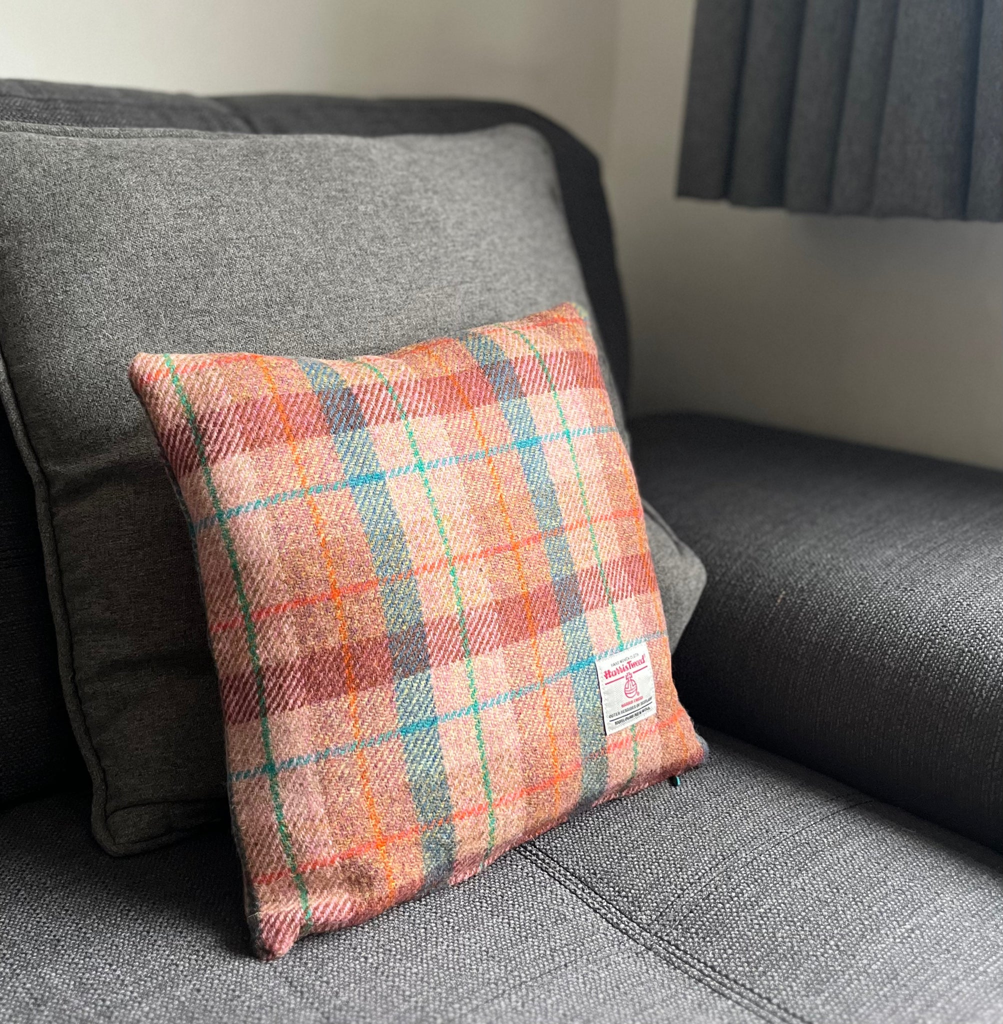 Harris Tweed cushion cover Sarah Jayne Designs