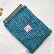 Harris Tweed Turquoise Kaona Book Sleeve / Tablet Sleeve